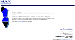 Desktop Screenshot of maxtechsales.com